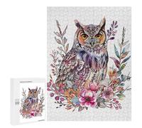 Jigsaw 500 PCS for Teenagerss Minimalist Owl Paint Jigsaw for Adults Toy Wall Decor Presents for Women Unique Gifts for Birthday And Christmas 500 PCS
