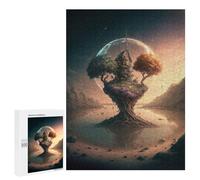 Jigsaw 500 PCS for Teenagerss Moonlit Treehouse Fantasy Jigsaw for Adults Toy Wall Decor Presents for Women Unique Gifts for Birthday And Christmas 500 PCS