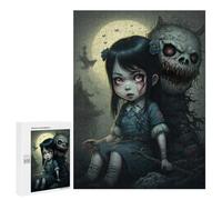 Jigsaw 500 PCS for Teenagerss Nightmare Doll with Full Moon Jigsaw for Adults Toy Wall Decor Presents for Women Unique Gifts for Birthday And Christmas 500 PCS