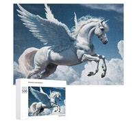 Jigsaw 500 PCS for Teenagerss Pegasus in Flight Jigsaw Relax Games Difficult Challenge Unique Gifts for Birthday And Christmas 500 PCS