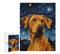 Jigsaw 500 PCS for Teenagerss Rhodesian Ridgeback Adult Puzzles Relaxing Games Home Decoration Unique Gifts for Birthday And Christmas 500 PCS