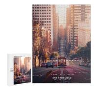Jigsaw 500 PCS for Teenagerss San Francisco Cable Car Ride Puzzles for Adults Relaxing Games Analysis And Logic Parent-child Interaction 500 PCS