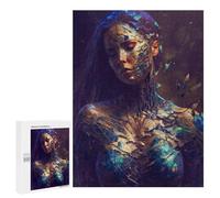 Jigsaw 500 PCS for Teenagerss Shattered Beauty Digital Art Puzzles for Adults Relax Games Staycation Kill Time for Is Ideal As A Gift 500 PCS