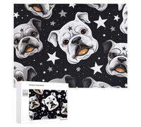 Jigsaw 500 PCS for Teenagerss Space Puppies Cute Celestial Canines Jigsaw Relax Games Difficult Challenge Unique Gifts for Birthday And Christmas 500 PCS