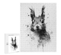 Jigsaw 500 PCS for Teenagerss Squirrel Beauty Watercolor Adult Jigsaw Hands-on Game Home Decoration Unique Gifts for Birthday And Christmas 500 PCS