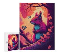 Jigsaw 500 PCS for Teenagerss Squirrel Drawn Puzzles for Teenagerss Analysis And Logic Parent-child Interaction Challenging Game Toys 500 PCS