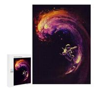 Jigsaw 500 PCS for Teenagerss Surfing Through Cosmic Waves Puzzles for Teenagerss Analysis And Logic Parent-child Interaction Challenging Game Toys 500 PCS