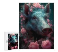 Jigsaw 500 PCS for Teenagerss Wild Boar Enchanted Castle Jigsaw Puzzle Family Games Pattern Assembly Unique Gifts for Birthday And Christmas 500 PCS