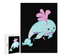 Jigsaw 500 PCS for Teenagerss Yami Kawaii Pastel Whale Jigsaw Puzzle Family Games Pattern Assembly Unique Gifts for Birthday And Christmas 500 PCS