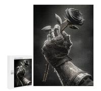 Jigsaw 500 PCS Gothic Black Rose Armor Hand Puzzle For Teenagers Enhance Memory Train Your Brain And Hands Addictive Toys to Cultivate Patience 500 PCS