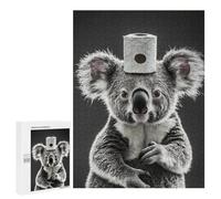 Jigsaw 500 PCS Koala with Toilet Paper Roll on Head-1 Puzzle For Teenagers Enhance Memory Train Your Brain And Hands Addictive Toys to Cultivate Patience 500 PCS