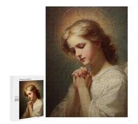 Jigsaw 500 PCS Praying Angel Painting Artwork Jigsaw Puzzles for Adults Improve Memory Challenging To Complete Christmas Birthday Gifts 500 PCS