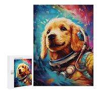 Jigsaw 500 PCS Space Pup Adventure Jigsaw Puzzles for Adults Improve Memory Challenging To Complete Christmas Birthday Gifts 500 PCS