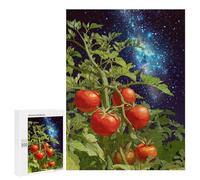 Jigsaw 500 PCS Tomato Plant Under Galaxy Sky Puzzle For Teenagers Enhance Memory Train Your Brain And Hands Addictive Toys to Cultivate Patience 500 PCS