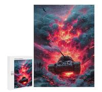 Jigsaw 500 PCS War Tank Battle Scene-1 Puzzle For Teenagers Enhance Memory Train Your Brain And Hands Addictive Toys to Cultivate Patience 500 PCS