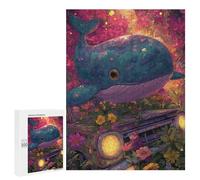 Jigsaw 500 PCS Whale Car Flowers Fantasy Puzzle For Teenagers Enhance Memory Train Your Brain And Hands Addictive Toys to Cultivate Patience 500 PCS