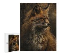 Jigsaw 500 PCS Wild Fox Portrait -1 Jigsaw Puzzles for Teenagers Improve Memory Educational Challenge Gifts for Friends And Family 500 PCS