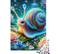 Jigsaw 500 Pieces Animal Snail Jigsaw Puzzles Adults Difficulty Puzzles Jigsaw Education Games Toys Family Decoration 500pcs (52x38cm)