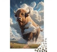 Jigsaw 500 Pieces Animal Yak Jigsaw Puzzles Boys And Girls Puzzle Difficulty Jigsaw Puzzles Education Toys Games Family 500pcs (52x38cm)