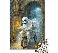 Jigsaw 500 Pieces Cute Cartoon Ghost Puzzle Jigsaw Adults Puzzles Jigsaw Education Game Educational Toys Gifts Jigsaw Puzzles 500pcs (52x38cm)