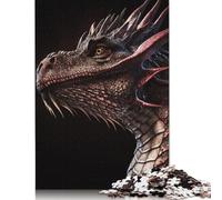 Jigsaw 500 Pieces Dragon Face Puzzles Adults Difficulty Jigsaw Puzzles Education Toys Games Family Decoration 500pcs (52x38cm)