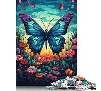 Jigsaw 500 Pieces Fantasy Colorful Painting Butterfly Puzzle Jigsaw Adults Puzzles Jigsaw Education Game Educational Toys Gifts Jigsaw Puzzles 500pcs (52x38cm)