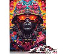 Jigsaw 500 Pieces Fantasy Japanese Warrior Puzzles Adults Difficulty Jigsaw Puzzles Education Toys Games Family Decoration 500pcs (52x38cm)