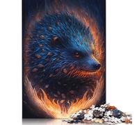 Jigsaw 500 Pieces Fire Animal Hedgehog Puzzle Jigsaw Adults Puzzles Jigsaw Education Game Educational Toys Gifts Jigsaw Puzzles 500pcs (52x38cm)
