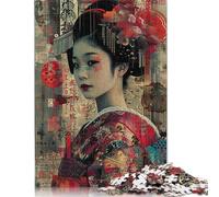Jigsaw 500 Pieces Japanese Oiran VI Puzzles Adults Difficulty Jigsaw Puzzles Education Toys Games Family Decoration 500pcs (52x38cm)
