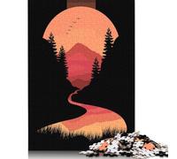 Jigsaw 500 Pieces Minimalist Nature Jigsaw Puzzles Adults Difficulty Puzzles Jigsaw Education Games Toys Family Decoration 500pcs (52x38cm)