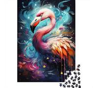 Jigsaw 500 Pieces Painting Colorful Flamingos Jigsaw Puzzles Adults Difficulty Puzzles Jigsaw Education Games Toys Family Decoration 500pcs (52x38cm)