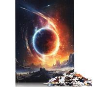 Jigsaw 500 Pieces Psychedelic Alien Planet Puzzle Jigsaw Adults Puzzles Jigsaw Education Game Educational Toys Gifts Jigsaw Puzzles 500pcs (52x38cm)