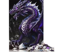 Jigsaw 500 Pieces Purple Dragon Puzzle Jigsaw Adults Puzzles Jigsaw Education Game Educational Toys Gifts Jigsaw Puzzles 500pcs (52x38cm)