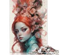 Jigsaw 500 Pieces Redheaded Fey Jigsaw Puzzles Boys And Girls Puzzle Difficulty Jigsaw Puzzles Education Toys Games Family 500pcs (52x38cm)