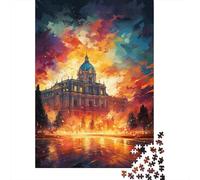 Jigsaw 500 Pieces The Colorful Psychedelia of The Royal Palace in Madrid Jigsaw Puzzles Adults Difficulty Jigsaw Puzzles Education Toys Games Family Decoration 500pcs (52x38cm)