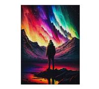 Jigsaw 52x38cm/1000pcs for Adults Rainbow Aurora Reflection Teenagers Puzzles Anti-Stress Toys Difficult Challenge Help The Brain Exercise 52x38cm/1000pcs