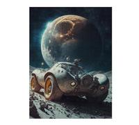 Jigsaw 52x38cm/1000pcs for Teenagerss Alien Car on A Distant Planet Adult Jigsaw Puzzle Toy Wall Decor Home Decoration Unique Gifts for Birthday And Christmas 52x38cm/1000pcs