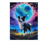 Jigsaw 52x38cm/1000pcs for Teenagerss Dreamy Dog Planet Puzzles for Adults Relax Games Analysis And Logic Difficult And Challenge 52x38cm/1000pcs