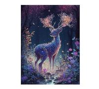 Jigsaw 52x38cm/1000pcs for Teenagerss Enchanted Forest Deer -11 Adult Puzzles Brain Teaser Game Stress Reliever Birthday And Unique Gifts 52x38cm/1000pcs