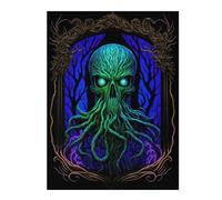Jigsaw 52x38cm/1000pcs for Teenagerss Enchanted Forest Mirror Adult Puzzles Relax Games Home Decoration Unique Gifts for Birthday And Christmas 52x38cm/1000pcs
