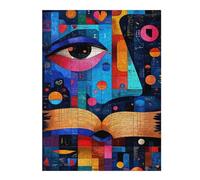 Jigsaw 52x38cm/1000pcs for Teenagerss Expressionist Geometry Knowledge - Vibrant Jigsaws for Adults Anti-Stress Toys Presents for Women for Is Ideal As A Gift 52x38cm/1000pcs