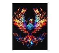 Jigsaw 52x38cm/1000pcs for Teenagerss Flaming Phoenix Artwork -2 Adult Jigsaw Puzzle Toy Wall Decor Home Decoration Unique Gifts for Birthday And Christmas 52x38cm/1000pcs