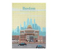 Jigsaw 52x38cm/1000pcs for Teenagerss Travel to Boston Puzzles for Adults Relaxing Games Analysis And Logic Parent-child Interaction 52x38cm/1000pcs