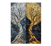 Jigsaw 52x38cm/1000pcs for Teenagerss Twilight Symphony Duality of Light And Shadow Jigsaws for Adults Hands-on Game Wall Decoration Parent-child Interaction 52x38cm/1000pcs