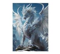 Jigsaw 52x38cm/1000pcs for Teenagerss White Heaven Elder Dragon Puzzles for Adults Relax Games Analysis And Logic Difficult And Challenge 52x38cm/1000pcs