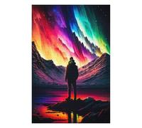 Jigsaw 75x50cm/1000pcs for Adults Rainbow Aurora Reflection Teenagers Puzzles Anti-Stress Toys Difficult Challenge Help The Brain Exercise 75x50cm/1000pcs