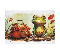 Jigsaw 75x50cm/1000pcs for Teenagerss Adventure Awaits Frog's Journey Begins! Jigsaw Relax Games Difficult Challenge Unique Gifts for Birthday And Christmas 75x50cm/1000pcs