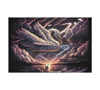 Jigsaw 75x50cm/1000pcs for Teenagerss Enchanted Swan Storms Over Lake Jigsaws for Adults Hands-on Game Precision Cutting Birthday And Unique Gifts 75x50cm/1000pcs