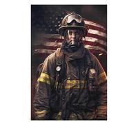 Jigsaw 75x50cm/1000pcs for Teenagerss Firefighter USA Jigsaws for Adults Hands-on Game Wall Decoration Parent-child Interaction 75x50cm/1000pcs