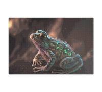 Jigsaw 75x50cm/1000pcs for Teenagerss Glowing Fantasy Frog Artwork-1 Jigsaw Relax Games Difficult Challenge Unique Gifts for Birthday And Christmas 75x50cm/1000pcs